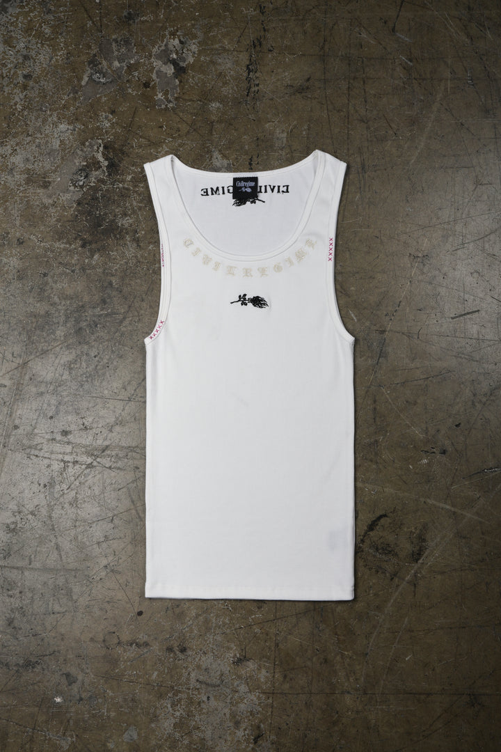 Civil Dispute Tank Top in White