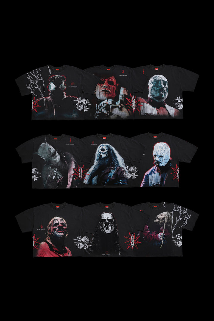 Slipknot x Civil Side By Side Dungeon Tee "Box Set" in Vintage Ashes