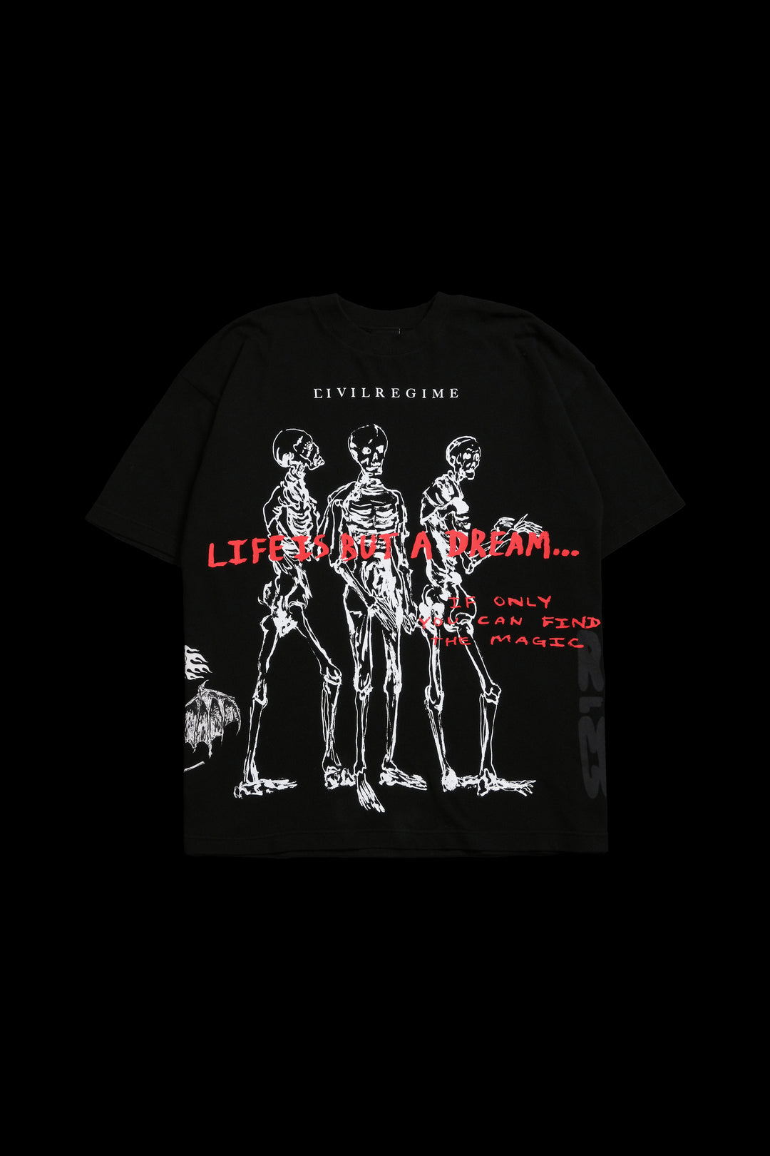 Dreamer American Classic Oversized Tee in Black