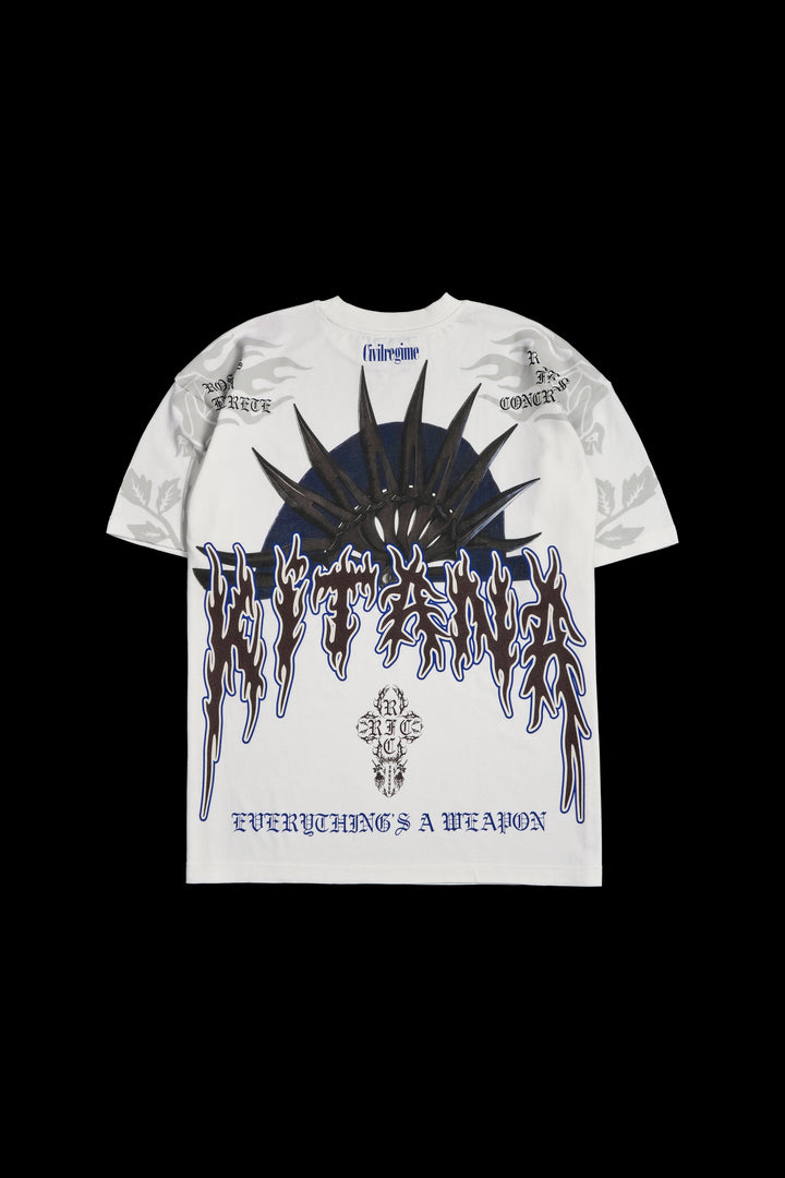 Everything's A Weapon American Classic Oversized Tee in Butter