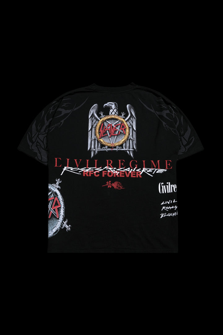 Slaytanic Wehrmacht SBS 199X Oversized Tee in Black