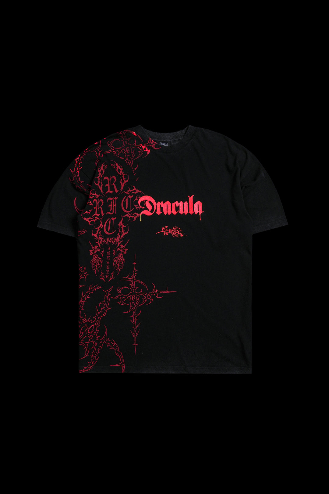 Dracula American Classic Oversized Tee in Vintage Black