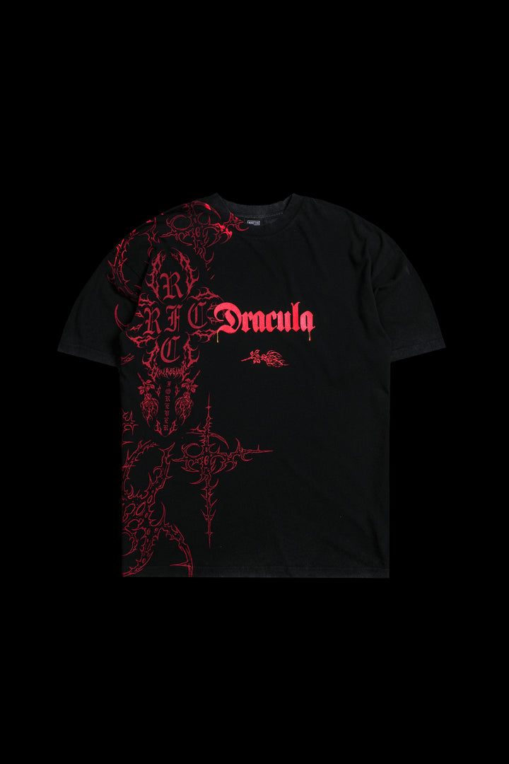 Dracula American Classic Oversized Tee in Vintage Black