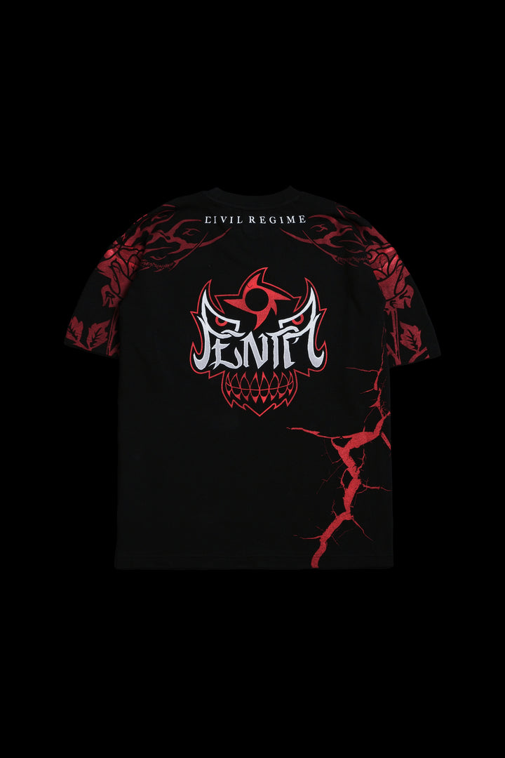 Cero Miedo American Classic Oversized Tee in Black