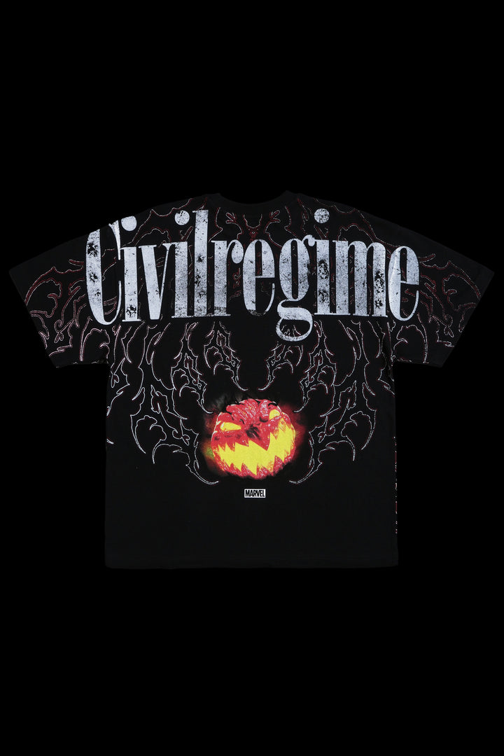 Red Goblin American Classic Oversized Tee in Black