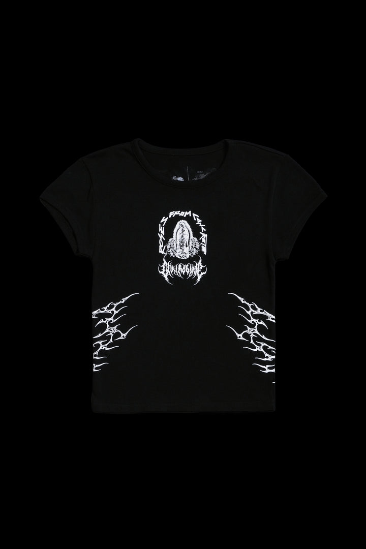 Chingona AF Baby Tee in Black