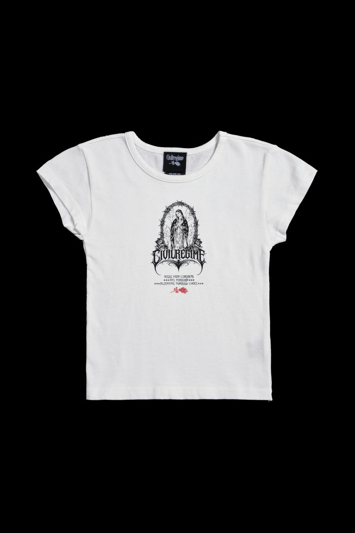 Bella Y Fuerte Baby Tee in White