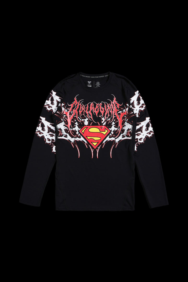Steel Mode Flex Scoop L/S Compression Shirt in Black