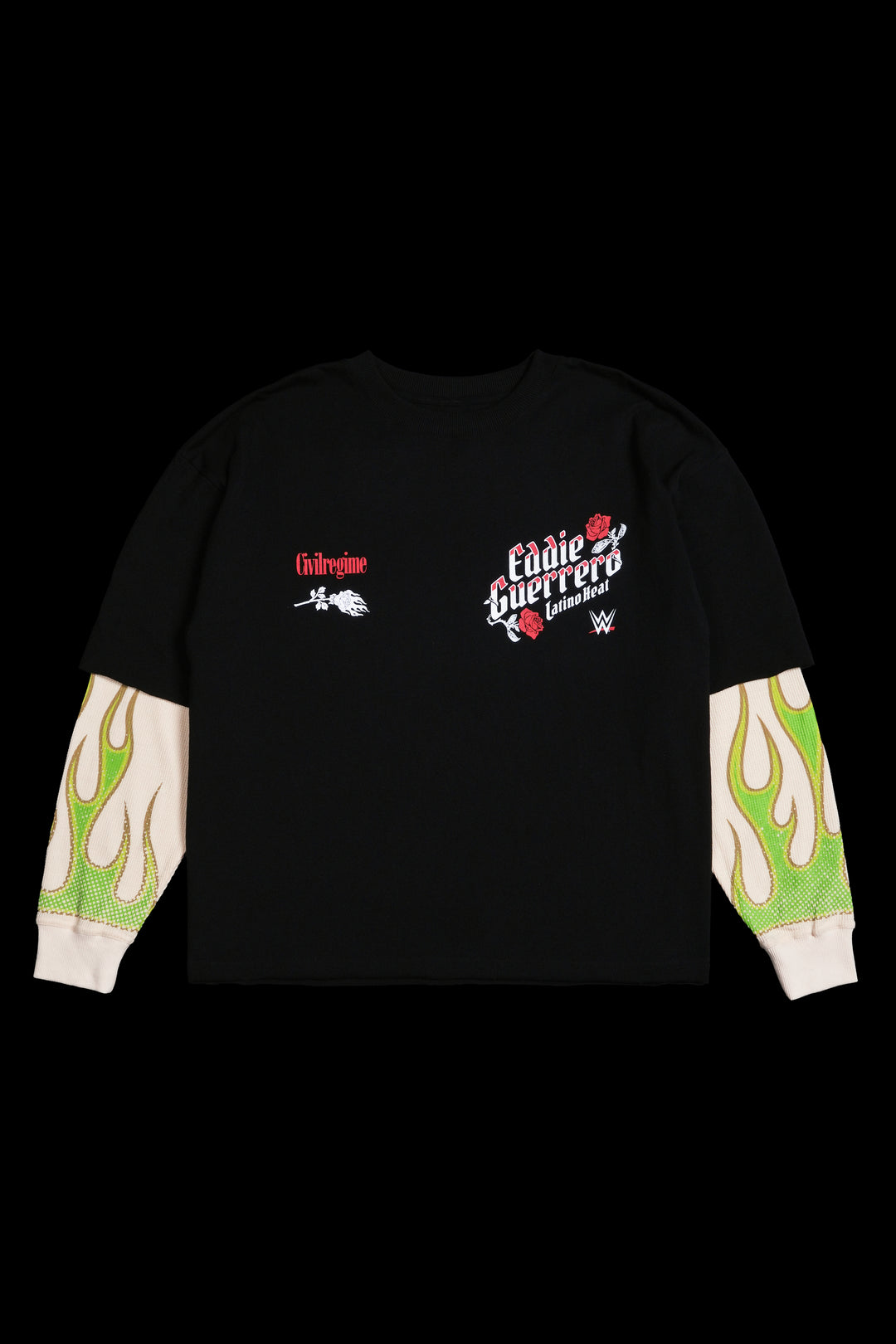 Viva La Raza Distressed Twofer in Black/Butter