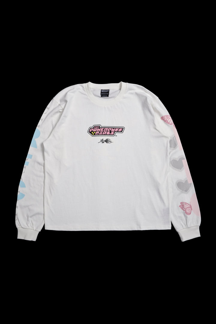 Bubbles Harmony Midnight L/S Tee in White