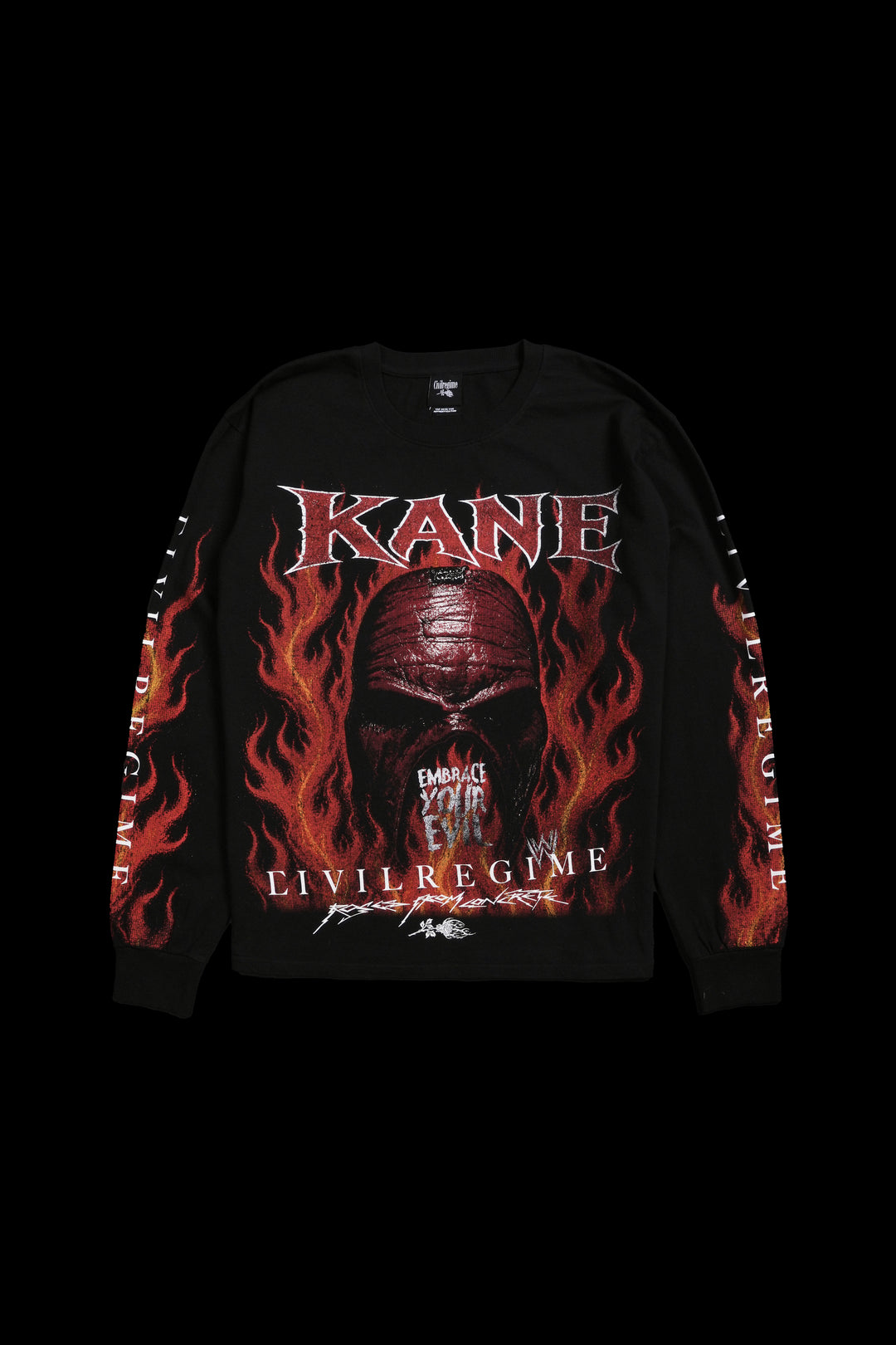 Inferno Monster Midnight L/S Tee in Black