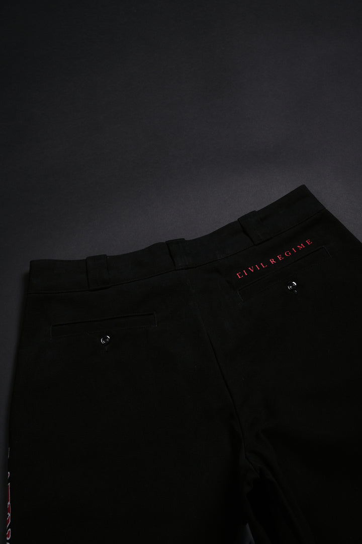 Latino Rose Garden Heat Blue Collar Shorts in Black