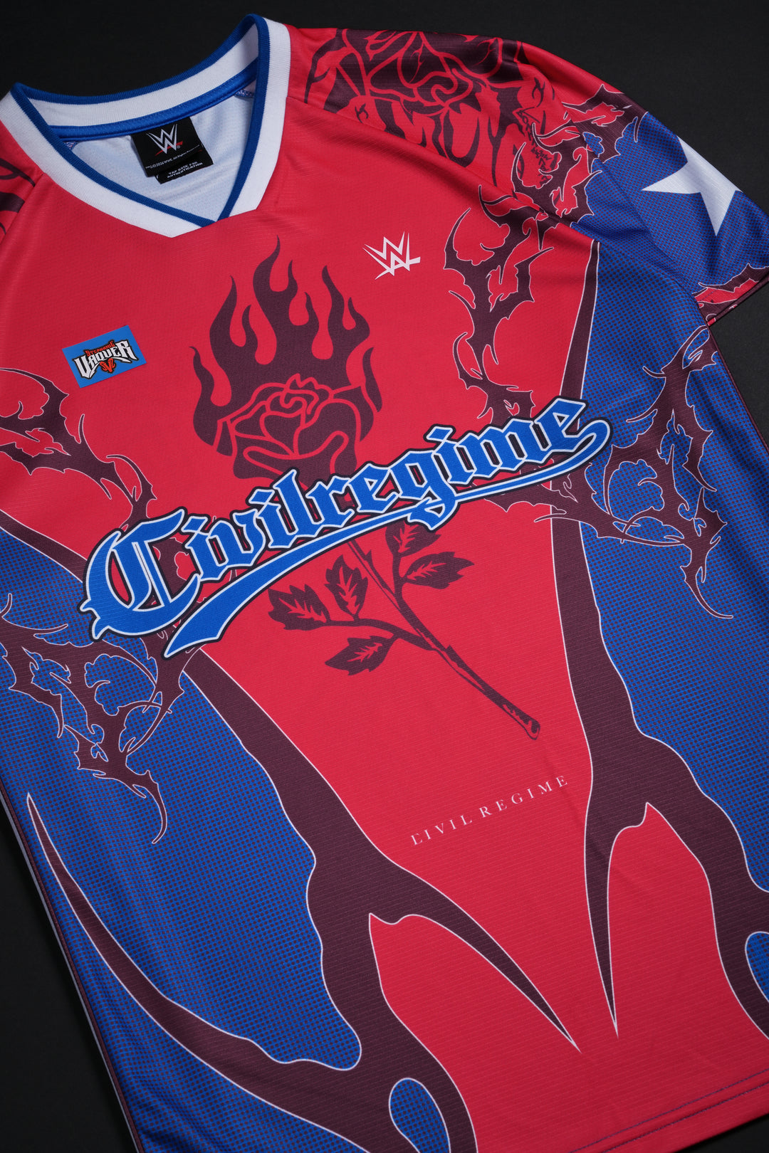 Steph Soccer Jersey in Equestrian Red