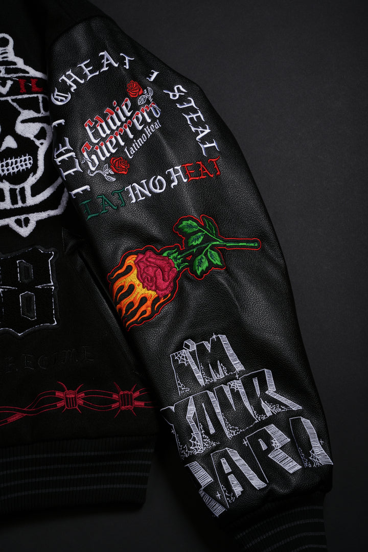 LWO Letterman Jacket in Black