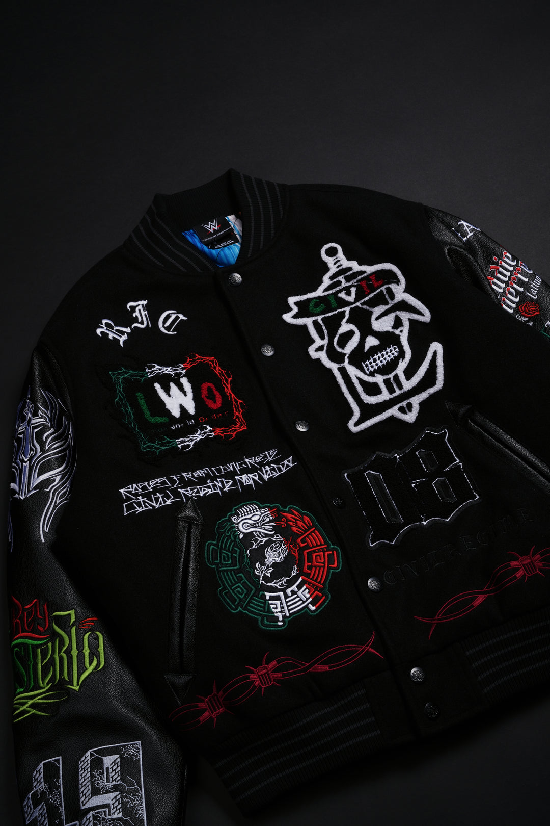 LWO Letterman Jacket in Black
