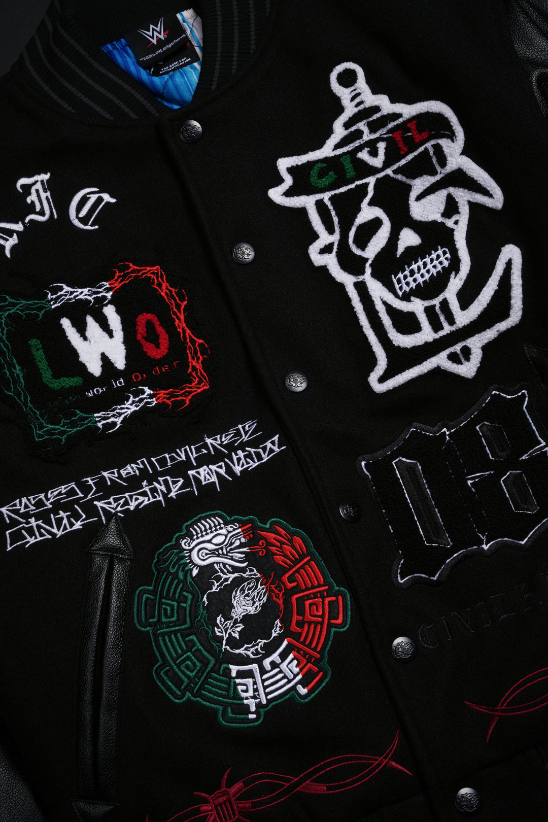 LWO Letterman Jacket in Black