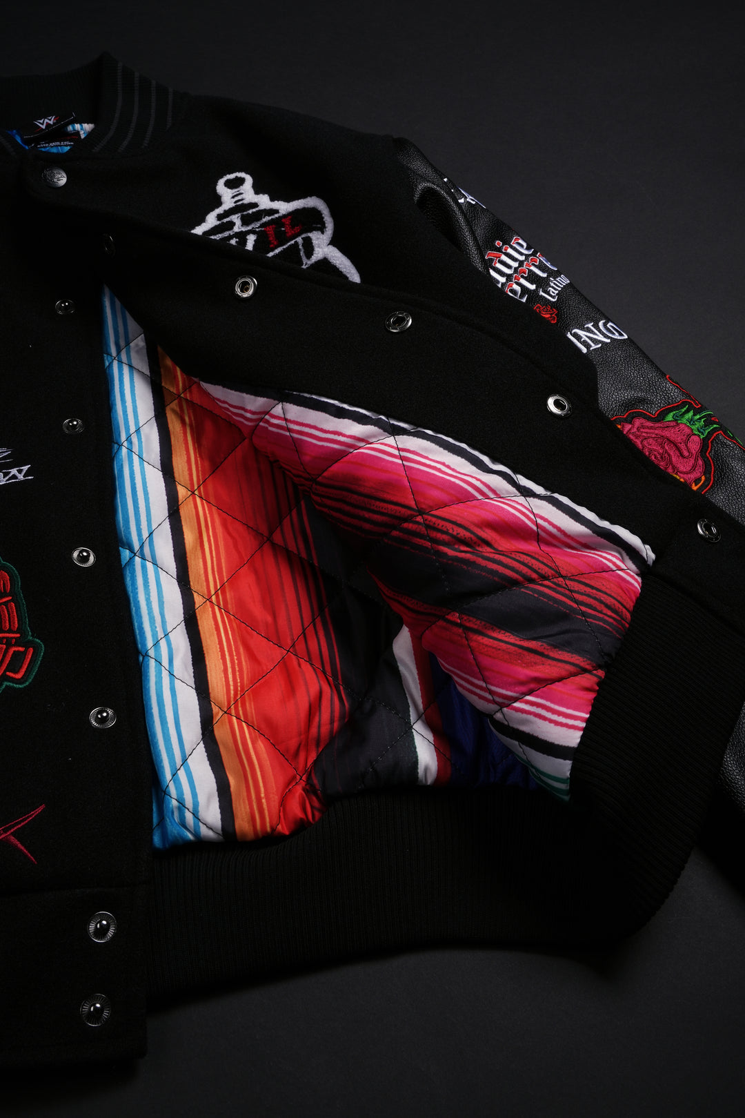 LWO Letterman Jacket in Black