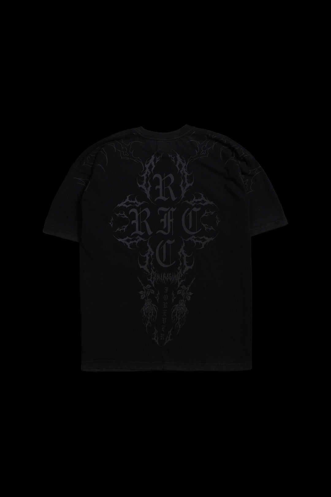 Pull My Strings American Classic Oversized Tee in Vintage Black