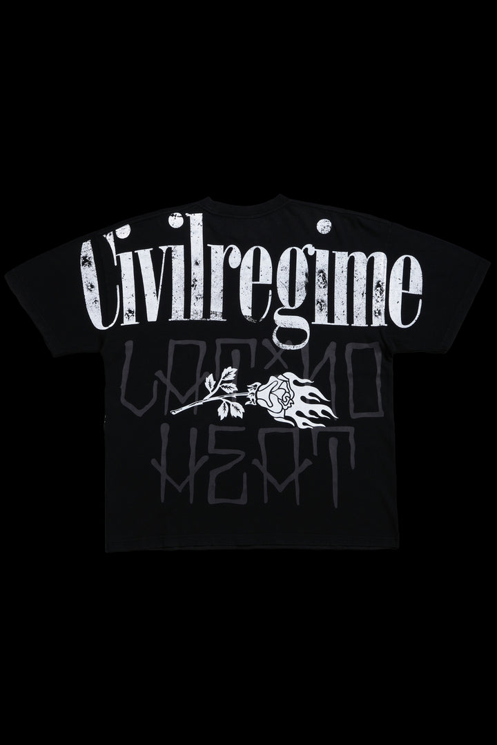 Viva Guerrero American Classic Oversized Tee in Vintage Black