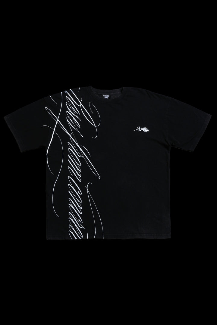 RFC Elegant Script American Classic Oversized Tee in Black