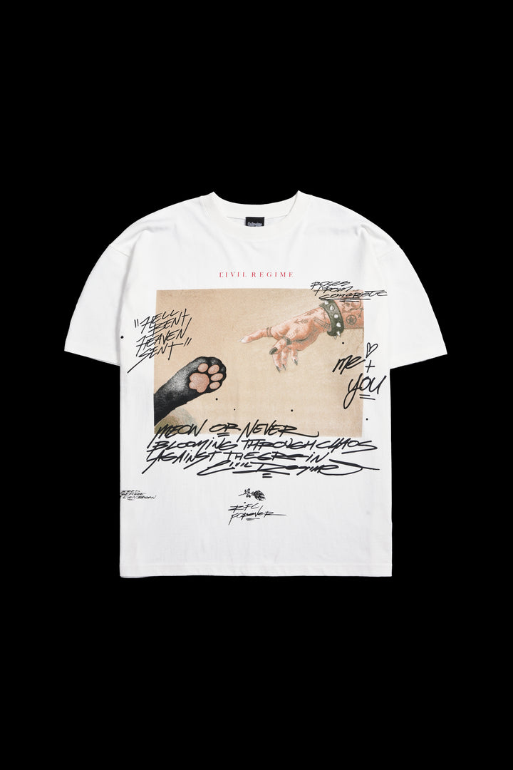 Creation Of Chaos 199X Oversized Tee in Butter