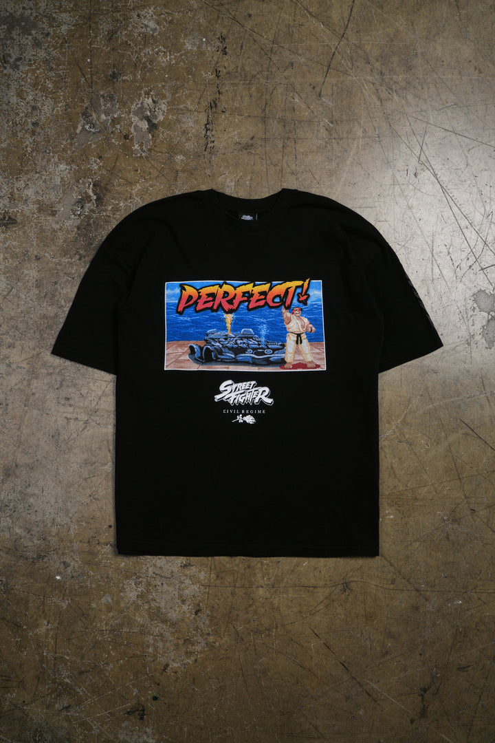Bonus Round American Classic Oversized Tee in Black