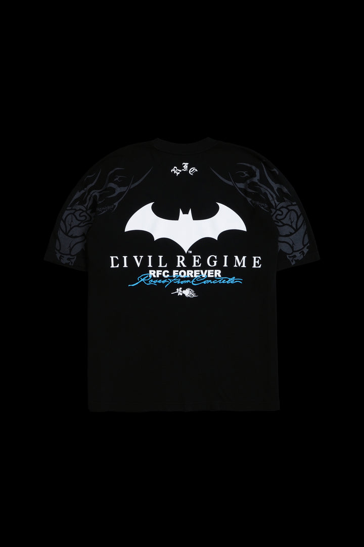 Gotham's Vengeance American Classic Oversized Tee in Black