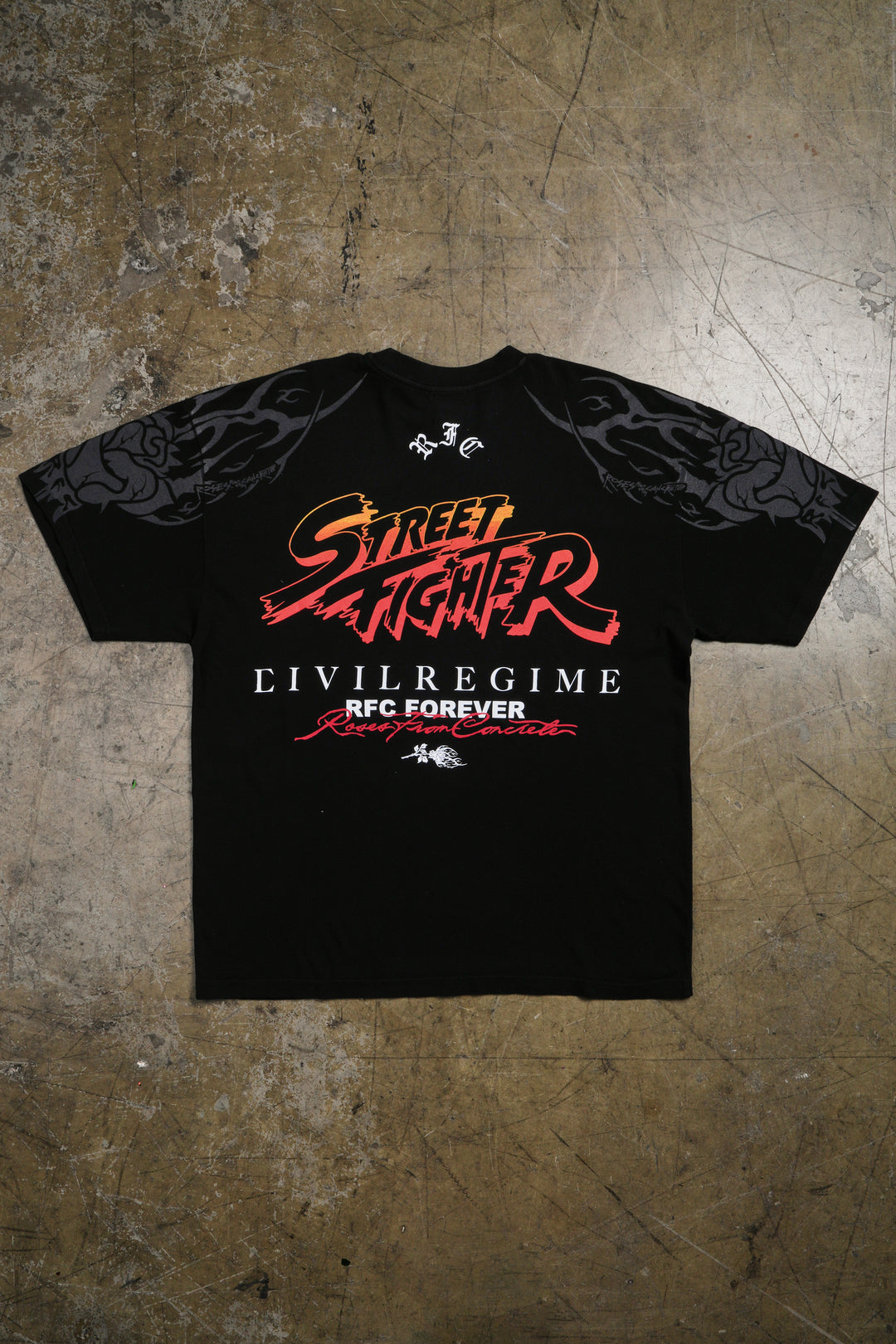Bonus Round American Classic Oversized Tee in Black