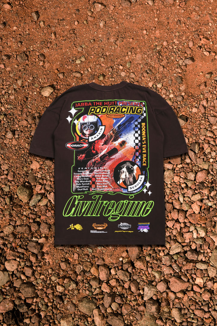 Welcome To Tatooine American Classic Oversized Tee in Fudge