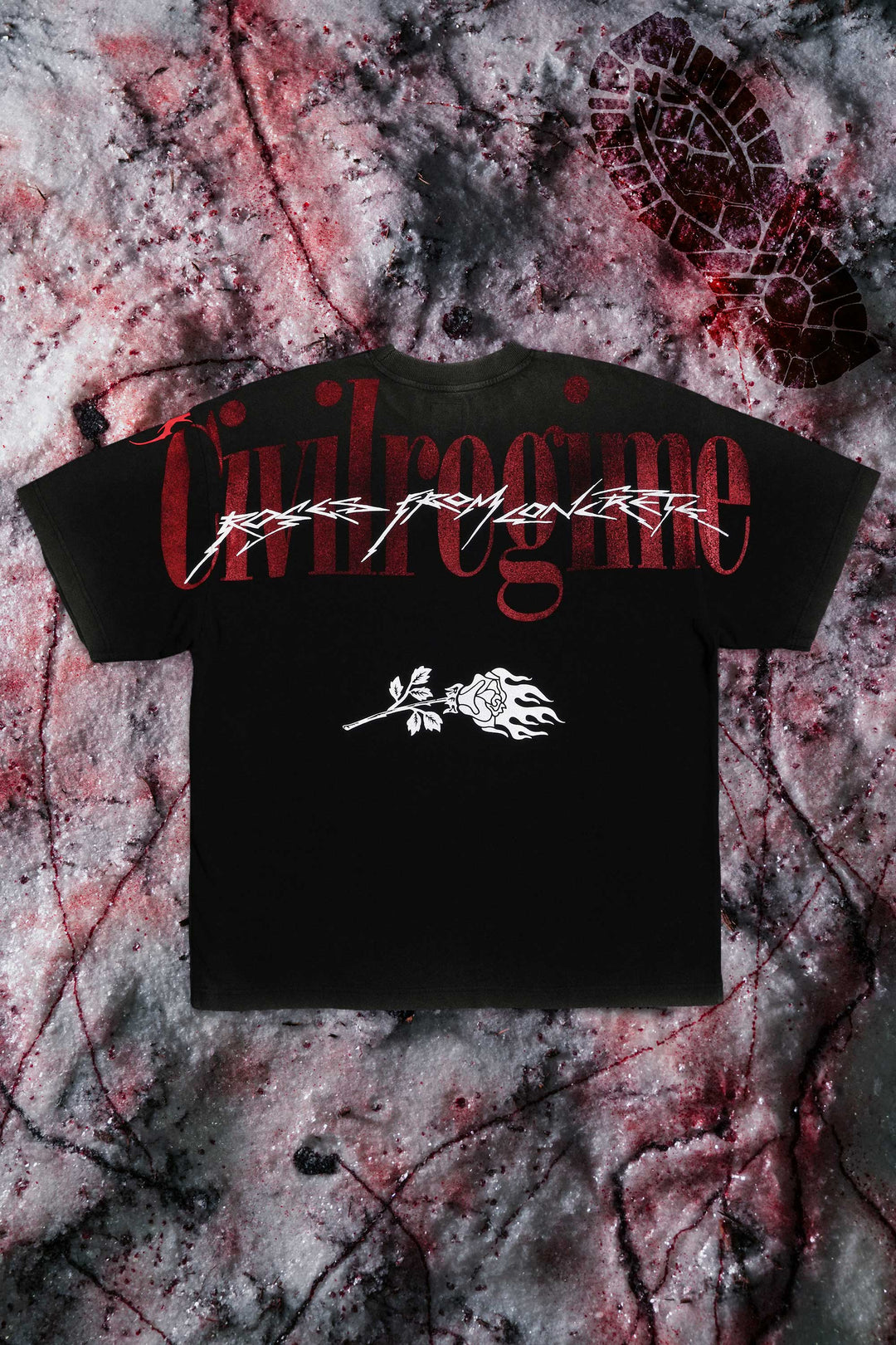 A Nightmare On Elm Street American Classic Oversized Tee in Vintage Black