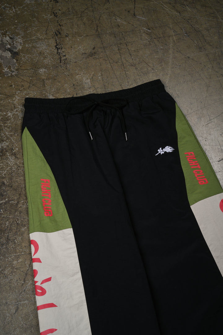 More Pain More Gain Track Pants in Black/All Over Print