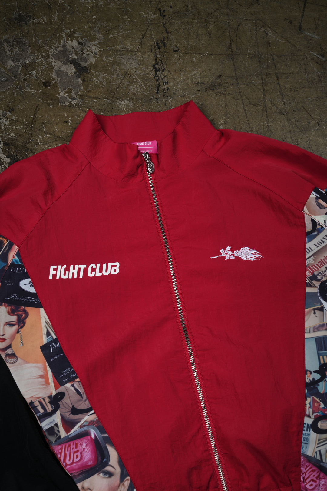 Repent Track Jacket in Red