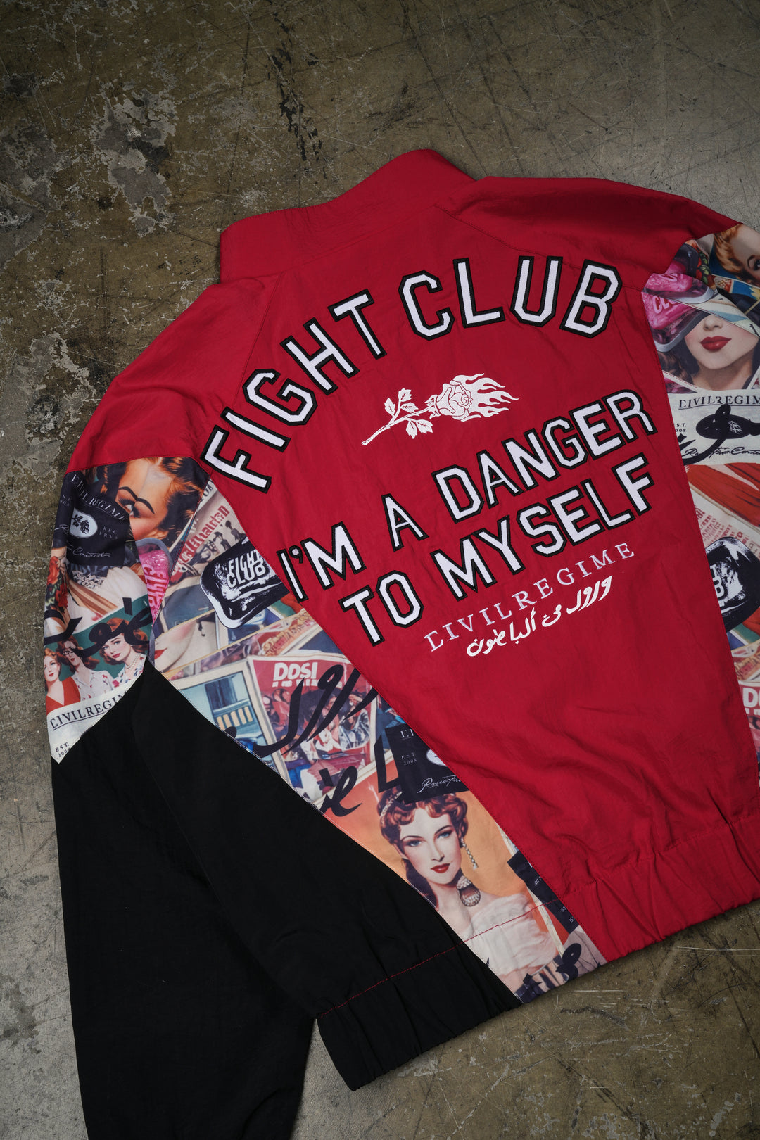 Repent Track Jacket in Red