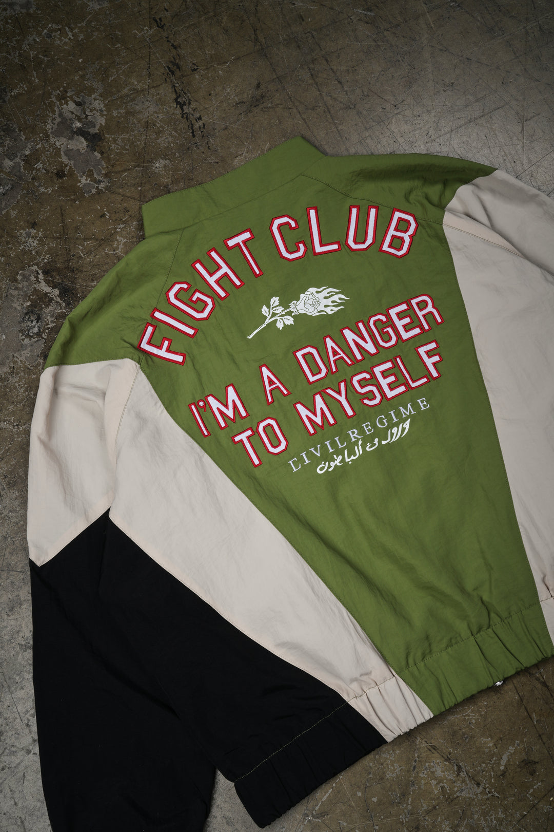 More Pain More Gain Track Jacket in Green
