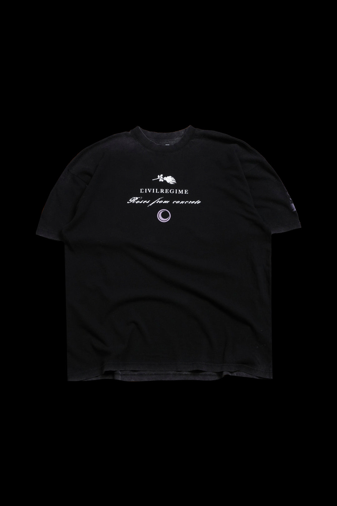 Moon Knight Strike American Classic Oversized Tee in Vintage Black