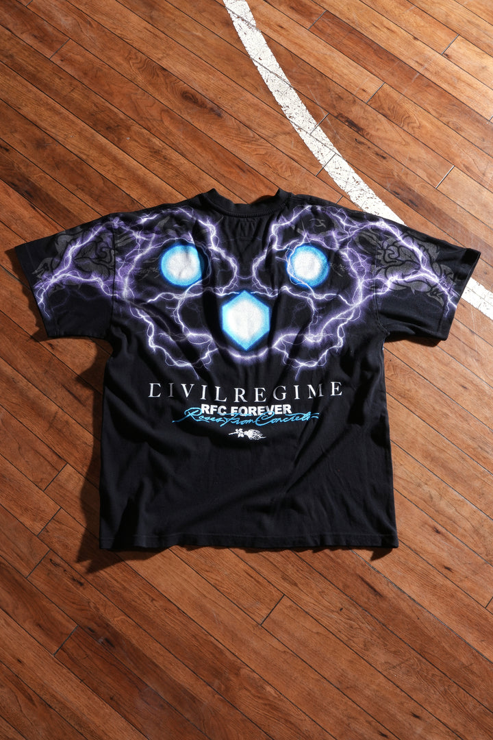 Iron Will American Classic Oversized Tee in Black