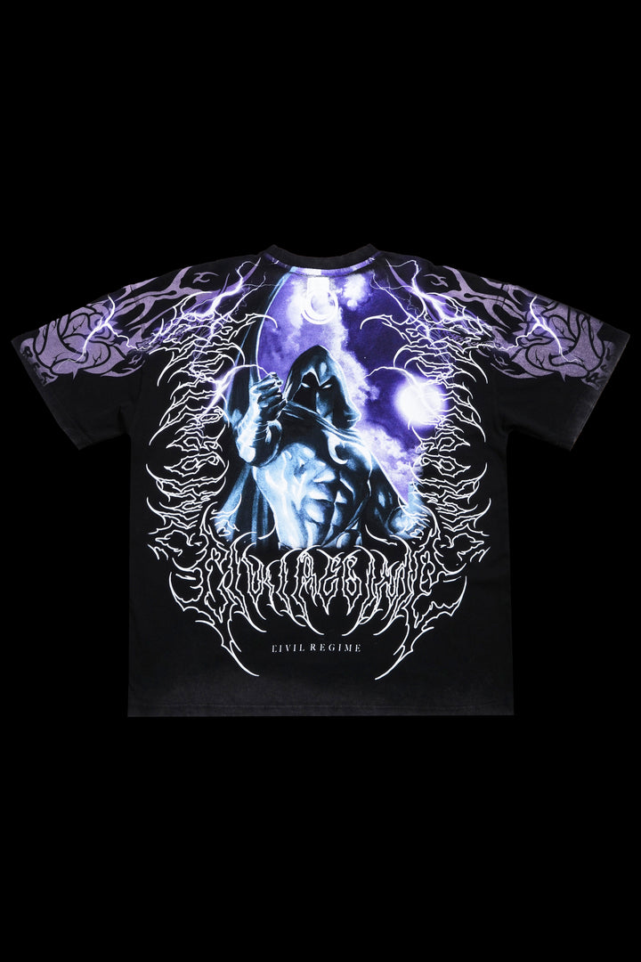 Moon Knight Strike American Classic Oversized Tee in Vintage Black
