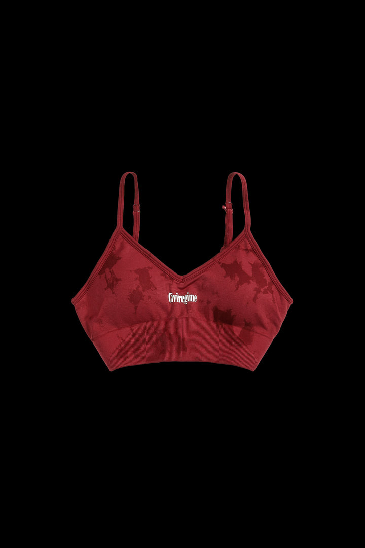 Kelly Seamless Bra in Blush Red Reaper Wash