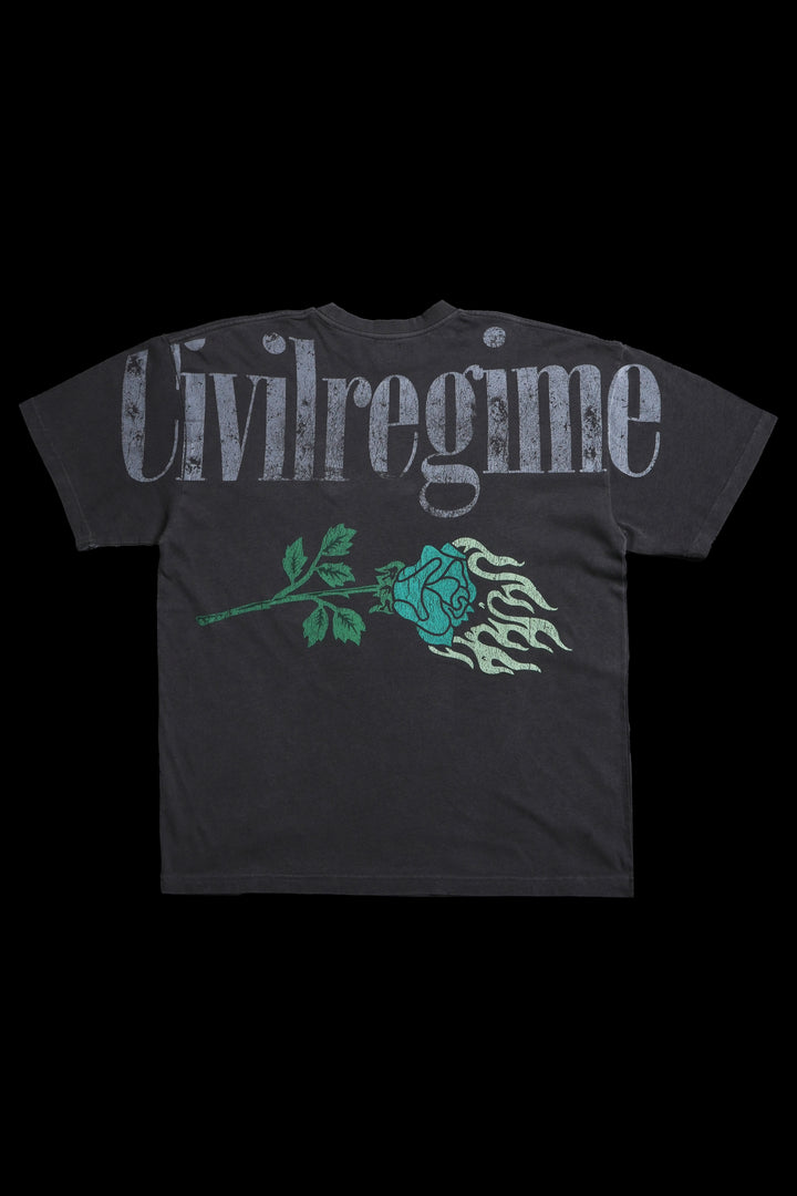 Lava Destruction American Classic Oversized Tee in Vintage Ashes