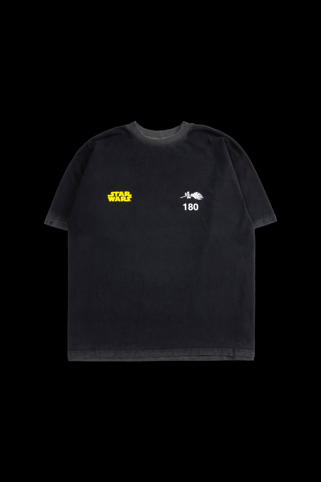 Star Wars Concrete Green Crystal 199X Oversized Tee in Vintage Black