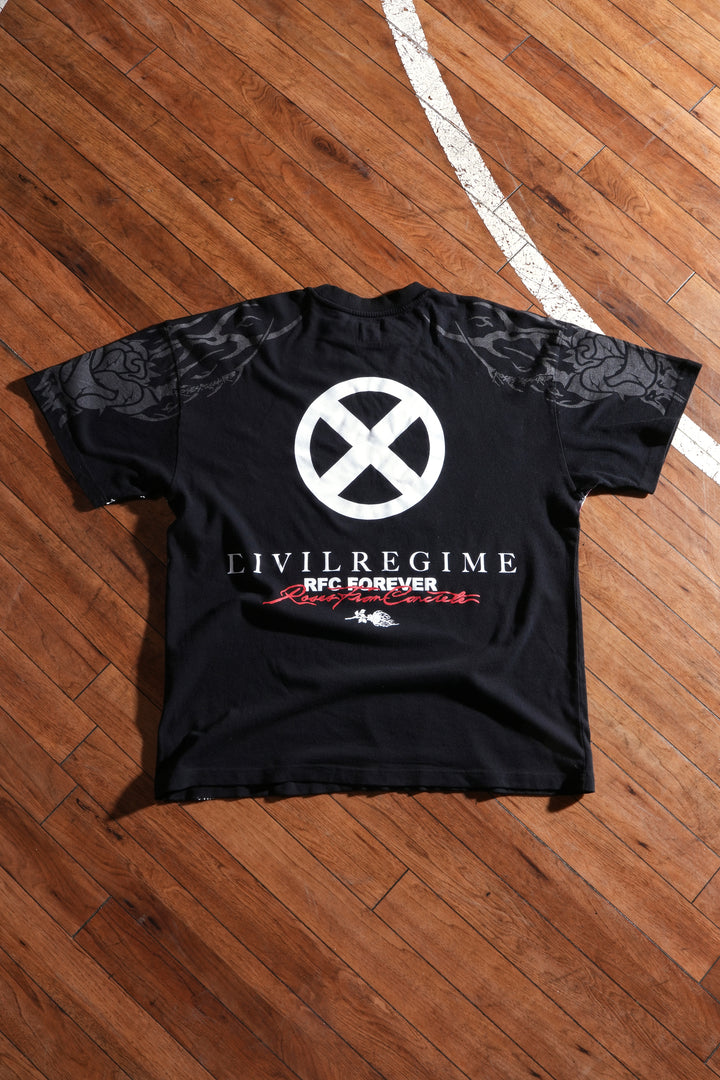 Master Of Magnetism American Classic Oversized Tee in Black