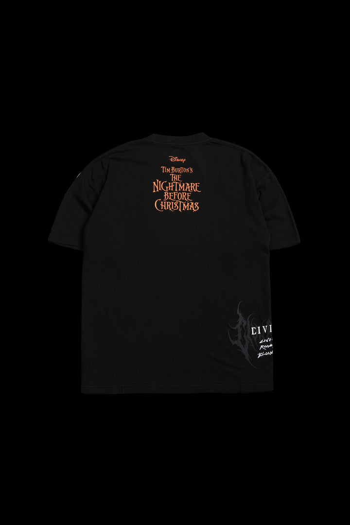 Skeleton Grin American Classic Oversized Tee in Black