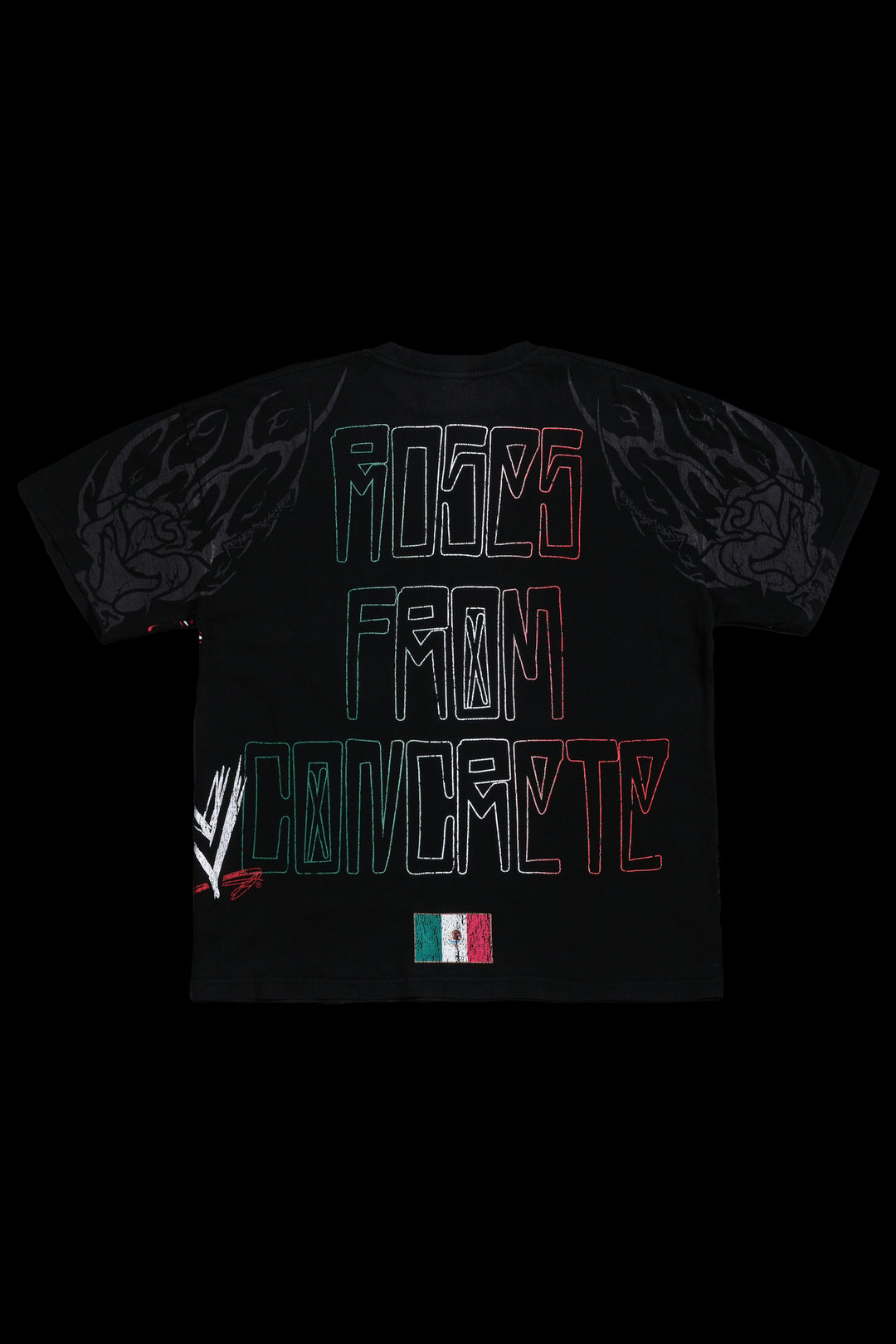 Eddies Inferno American Classic Oversized Tee in Vintage Black