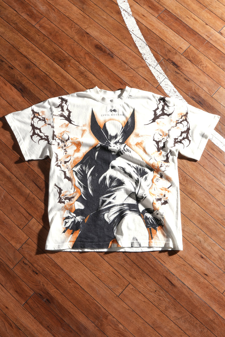 Claws Of Rage American Classic Oversized Tee in Butter