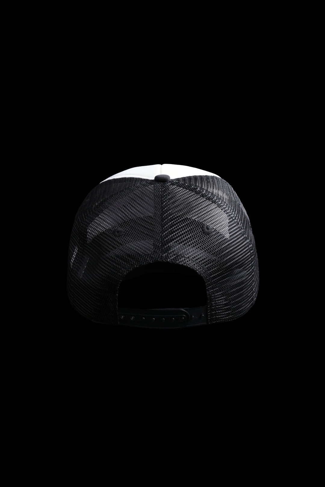 Covered Trucker Hat in White/Black