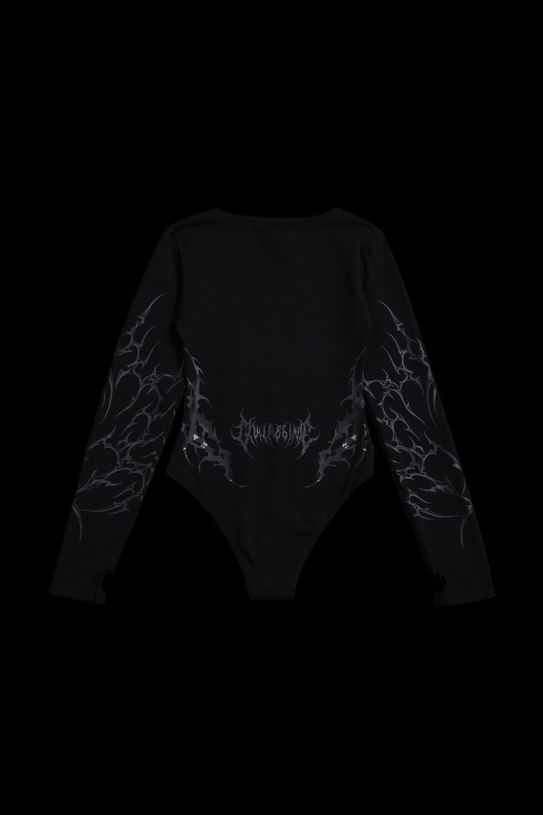 Dark Siren Pookie L/S Bodysuit in Black