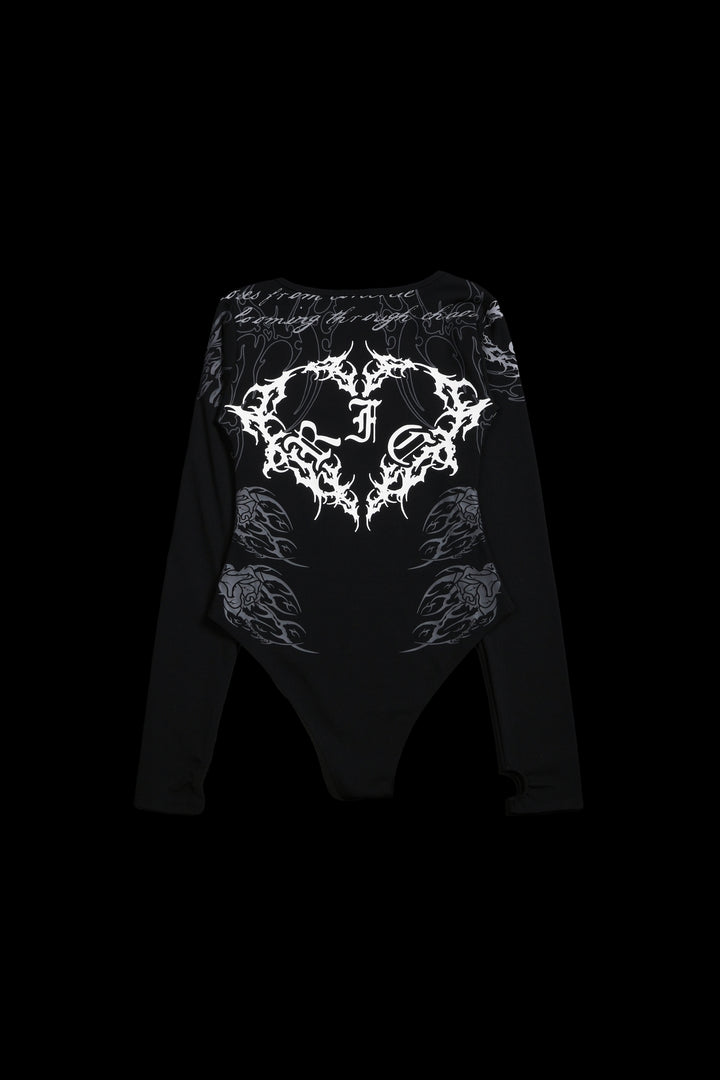 Embodiment Of Perfection Pookie L/S Bodysuit in Black