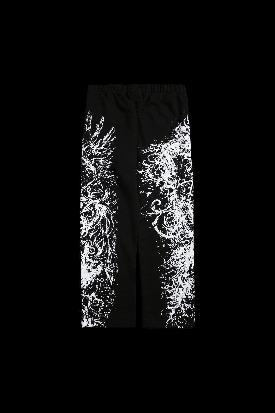 Ancient Ones Eternal Wide Leg Fleece Pants in Black