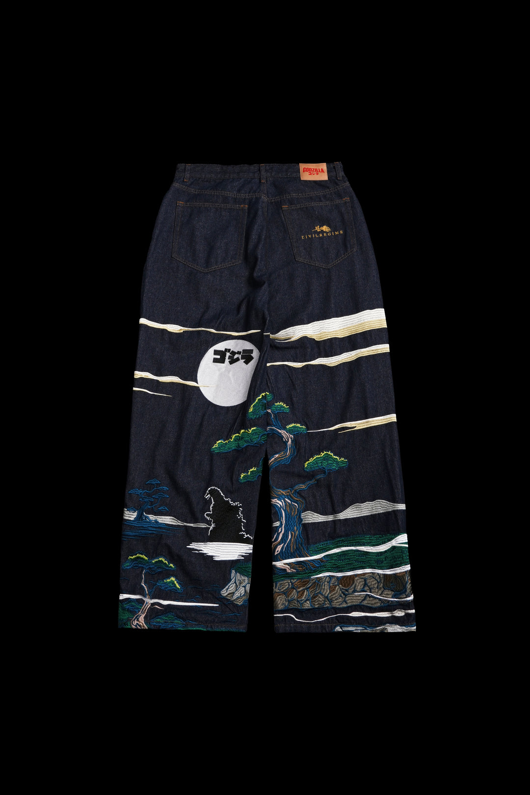 Bonsai Garden Raw Denim Jeans in Blue