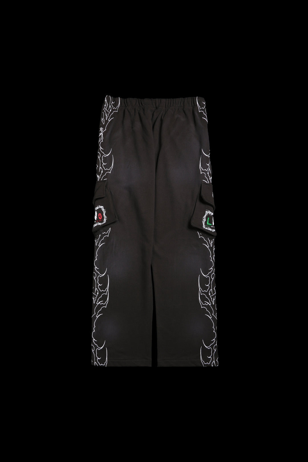 LWO Forever Eternal Wide Leg Cargo Pants in Spray Wash Brown